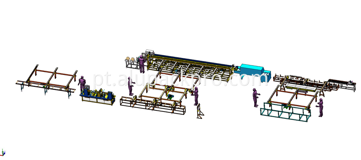 automatic film bagging production line
